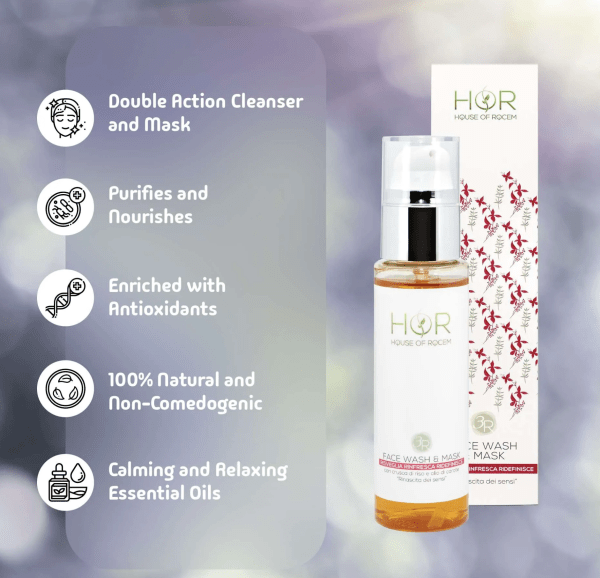 3R Face Wash & Mask with Almond Oil and Vitamin E – 100ml