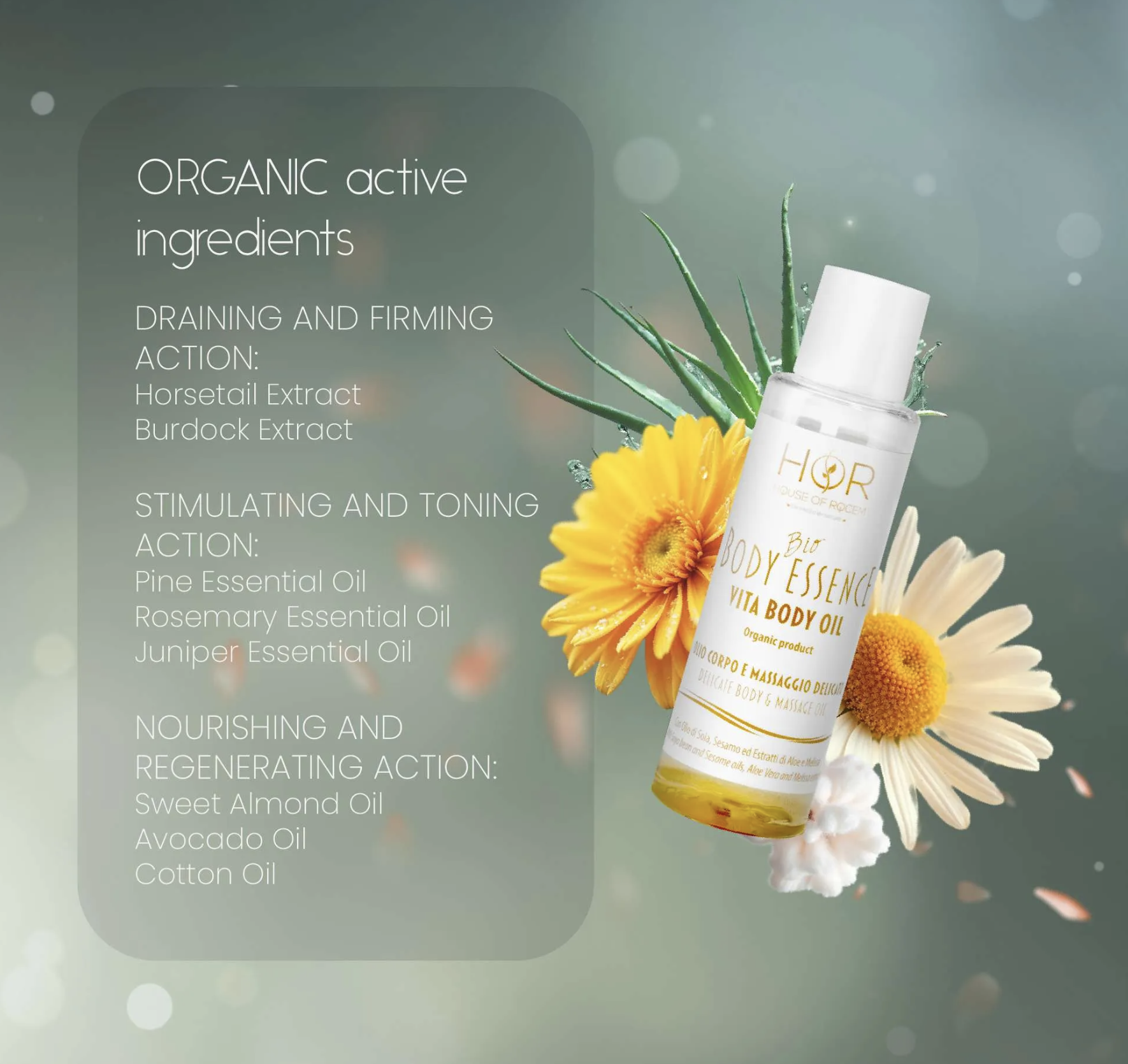 Vita Body Oil with Soybean, Sesame oil, Aloe and Melissa Officinalis– 100ml - Image 3